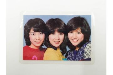 当時物　昭和期　松田聖子　キャンディーズ　伊藤蘭　藤村美樹　田中好子　大場久美子　ラミネートカード　ブロマイドなど21点セット(サンミュージック、渡辺プロダクション、アイドル、歌手、女優)(R-083682)