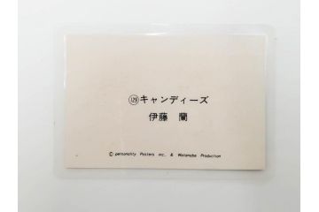 当時物　昭和期　松田聖子　キャンディーズ　伊藤蘭　藤村美樹　田中好子　大場久美子　ラミネートカード　ブロマイドなど21点セット(サンミュージック、渡辺プロダクション、アイドル、歌手、女優)(R-083682)