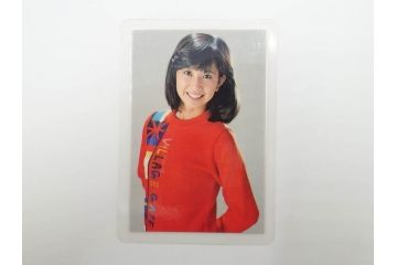 当時物　昭和期　松田聖子　キャンディーズ　伊藤蘭　藤村美樹　田中好子　大場久美子　ラミネートカード　ブロマイドなど21点セット(サンミュージック、渡辺プロダクション、アイドル、歌手、女優)(R-083682)