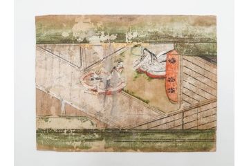 時代物　江戸期　奈良絵7枚セット(物語絵、風景、貴族、狐)(R-083684)