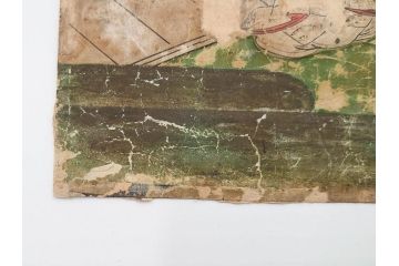 時代物　江戸期　奈良絵7枚セット(物語絵、風景、貴族、狐)(R-083684)
