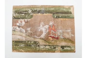 時代物　江戸期　奈良絵7枚セット(物語絵、風景、貴族、狐)(R-083684)