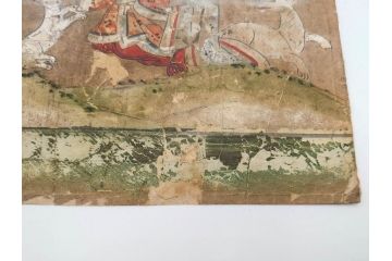 時代物　江戸期　奈良絵7枚セット(物語絵、風景、貴族、狐)(R-083684)