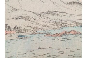 当時物　広重　名所発句集　三編(3編)(俳句、浮世絵、木版画、古書、和本)(R-083686)　