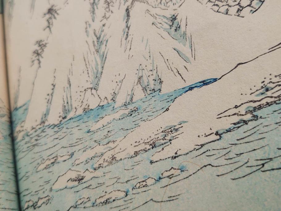 当時物　広重　名所発句集　三編(3編)(俳句、浮世絵、木版画、古書、和本)(R-083686)　