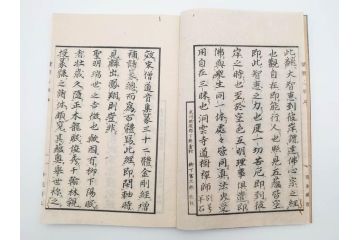 江戸〜明治期　諸體心経(諸体心経)　和本(般若心経、仏教、古書)(R-083688)