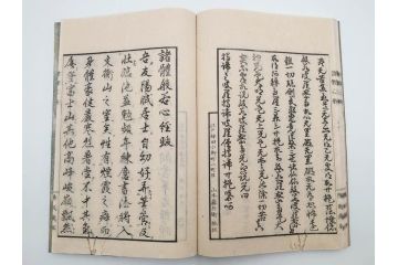 江戸〜明治期　諸體心経(諸体心経)　和本(般若心経、仏教、古書)(R-083688)