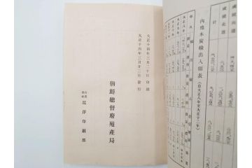 大正13年・14年　昭和2年　朝鮮総督府殖産局　朝鮮の林業　朝鮮の農業事情　朝鮮に於ける製炭事業　林業経営上模範となるべき事蹟概要　本4冊セット(古書、古本、書籍)(R-083691)