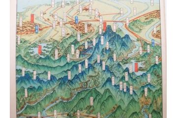 戦前　台湾銀行　吉田初三郎　台湾全島鳥瞰図　新築工事概要　記念絵はがき等6枚セット(絵葉書、ハガキ、写真、ケース付)(R-083692)