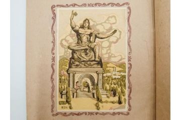 真作　田川憲　手摺版　長崎風物詩の版画集と絵葉書のセット　(R-083693)　