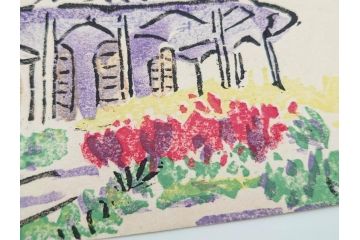 真作　田川憲　手摺版　長崎風物詩の版画集と絵葉書のセット　(R-083693)　