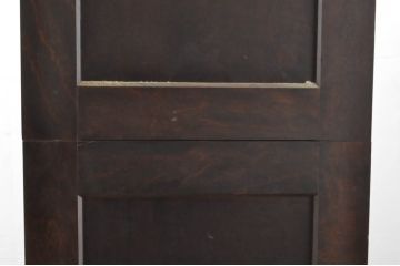 中古　松本民芸家具　G-1型面取食器棚　天板リメイク　落ち着きのある洗練された佇まいが魅力のサイドキャビネット(カップボード、収納棚、戸棚、キャビネット、本箱)(R-083699)