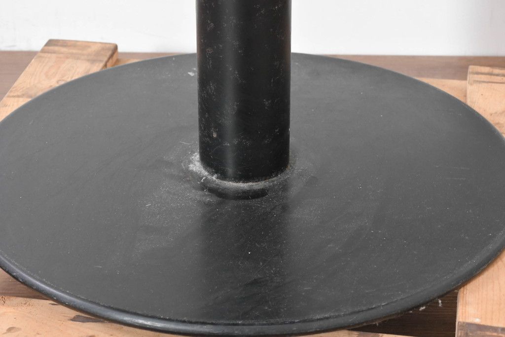 和製ヴィンテージ　天板の幾何学模様に工芸美を感じるダイニングテーブル　(R-083704)