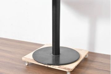 和製ビンテージ　幾何学模様が魅せる工芸美が美しいダイニングテーブル(パーケットリー、象嵌、2人掛け、二人掛け、ヴィンテージ)(R-083705)