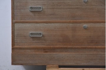 中古　東京の伝統工芸　桐の名門相徳(あいとく)　総会津桐　並厚　引き出しの装飾金具が上品な桐箪笥　(R-083711)