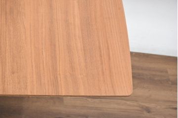 中古　美品　希少な廃番品　最大幅267cm　BoConcept(ボーコンセプト)　Occa(オッカ)　洗練された上品さが目を引くウォールナット材の伸長式ダイニングテーブル(エクステンションテーブル、拡張式テーブル、食卓、4人掛け、6人掛け、8人掛け、4人用、6人用、8人用)(R-083712)
