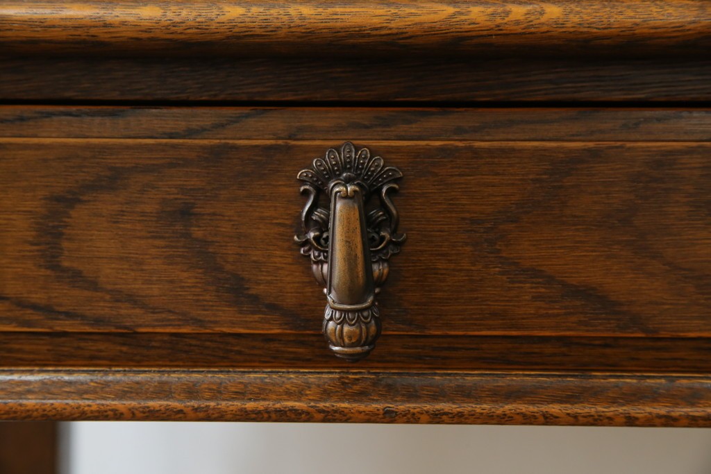 中古　美品　三越家具(現カントリーハウス)　Brugge(ブルージュ)　温かみのある色合いが素敵!カントリースタイルの空間づくりにおすすめのライティングビューロー　定価約36万円　(R-083715)