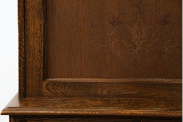 中古　美品　三越家具(現カントリーハウス)　Brugge(ブルージュ)　温かみのある色合いが素敵!カントリースタイルの空間づくりにおすすめのライティングビューロー　定価約36万円　(R-083715)