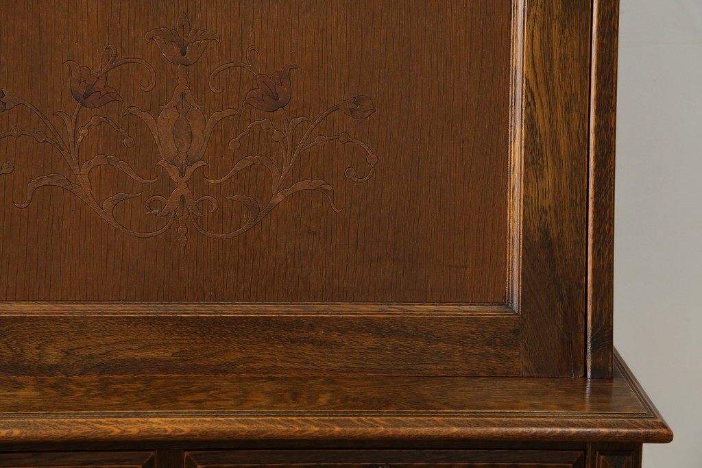 中古　美品　三越家具(現カントリーハウス)　Brugge(ブルージュ)　温かみのある色合いが素敵!カントリースタイルの空間づくりにおすすめのライティングビューロー　定価約36万円　(R-083715)