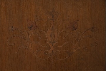 中古　美品　三越家具(現カントリーハウス)　Brugge(ブルージュ)　温かみのある色合いが素敵!カントリースタイルの空間づくりにおすすめのライティングビューロー　定価約36万円　(R-083715)