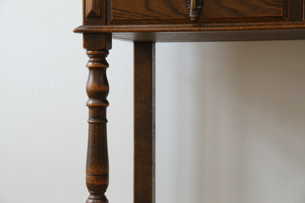 中古　美品　三越家具(現カントリーハウス)　Brugge(ブルージュ)　温かみのある色合いが素敵!カントリースタイルの空間づくりにおすすめのライティングビューロー　定価約36万円　(R-083715)