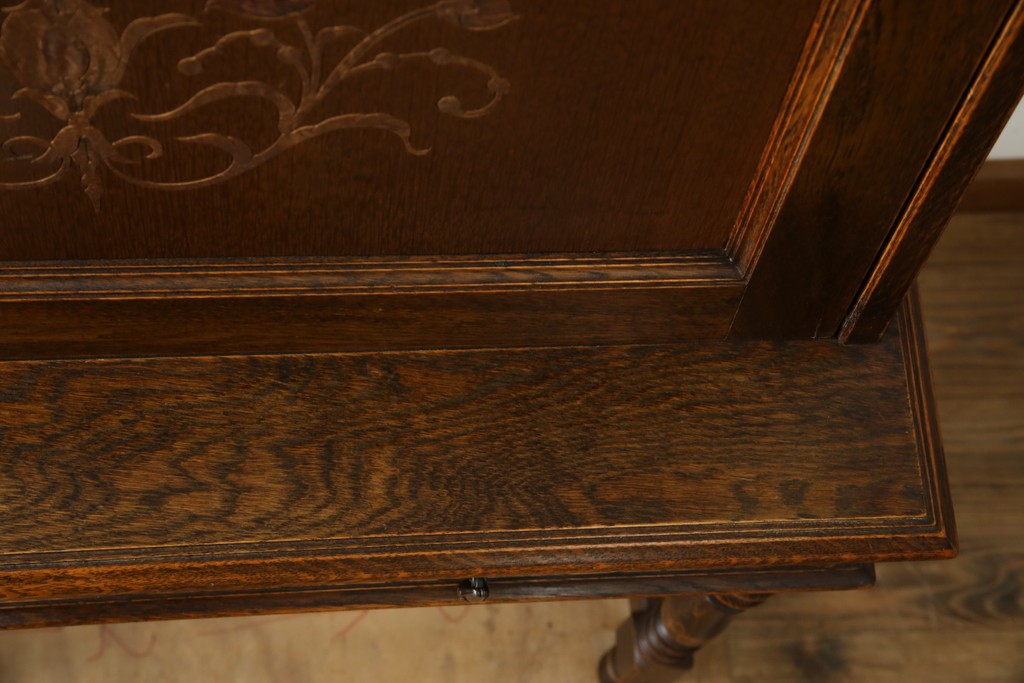 中古　美品　三越家具(現カントリーハウス)　Brugge(ブルージュ)　温かみのある色合いが素敵!カントリースタイルの空間づくりにおすすめのライティングビューロー　定価約36万円　(R-083715)