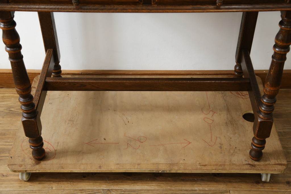 中古　美品　三越家具(現カントリーハウス)　Brugge(ブルージュ)　温かみのある色合いが素敵!カントリースタイルの空間づくりにおすすめのライティングビューロー　定価約36万円　(R-083715)