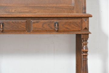中古　美品　三越家具(現カントリーハウス)　Brugge(ブルージュ)　温かみのある色合いが素敵!カントリースタイルの空間づくりにおすすめのライティングビューロー(簿記机、ワークデスク、在宅用、在宅ワーク用)(定価約36万円)(R-083715)