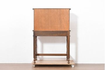 中古　美品　三越家具(現カントリーハウス)　Brugge(ブルージュ)　温かみのある色合いが素敵!カントリースタイルの空間づくりにおすすめのライティングビューロー(簿記机、ワークデスク、在宅用、在宅ワーク用)(定価約36万円)(R-083715)