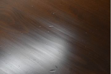 中古　美品　飛騨産業　キツツキマーク　穂高シリーズ　気品漂う佇まいが素敵なダイニングテーブル(食卓、4人掛け、6人掛け、オーバルテーブル、4人用、6人用)(R-083718)