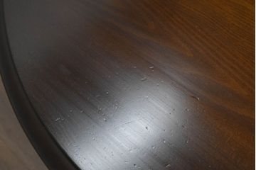 中古　美品　飛騨産業　キツツキマーク　穂高シリーズ　気品漂う佇まいが素敵なダイニングテーブル(食卓、4人掛け、6人掛け、オーバルテーブル、4人用、6人用)(R-083718)