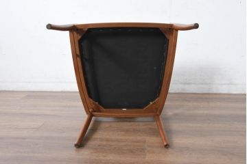 中古　モリシゲ(MORISHIGE/森繁)　ミッドセンチュリーデザイン　本革　モダンな空間づくりにおすすめの高級ダイニングチェア(椅子、イス、アームチェア)(R-083725)