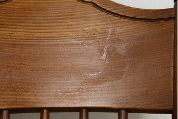 中古　未使用品　希少な試作品　飛騨産業　キツツキマーク　フロンティアシリーズ(FRONTIER)　重厚な佇まいが魅力のダイニングチェア　(R-083727)