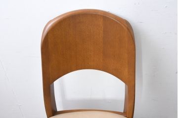 中古　シラカワ(shirakawa)　楢(ナラ)材　温かみを感じるデザインが魅力のダイニングチェア5脚セット(アームレスチェア、椅子、イス、バラ売り可能)(R-083728)
