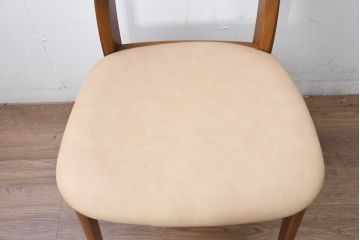 中古　シラカワ(shirakawa)　楢(ナラ)材　温かみを感じるデザインが魅力のダイニングチェア5脚セット(アームレスチェア、椅子、イス、バラ売り可能)(R-083728)