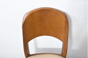 中古　シラカワ(shirakawa)　楢(ナラ)材　温かみを感じるデザインが魅力のダイニングチェア5脚セット(アームレスチェア、椅子、イス、バラ売り可能)(R-083728)
