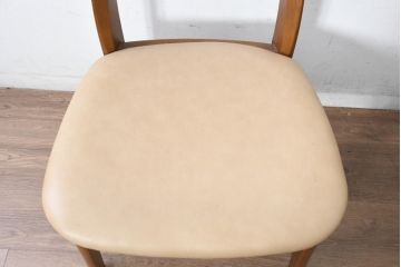 中古　シラカワ(shirakawa)　楢(ナラ)材　温かみを感じるデザインが魅力のダイニングチェア5脚セット(アームレスチェア、椅子、イス、バラ売り可能)(R-083728)