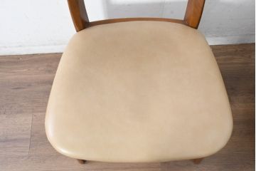 中古　シラカワ(shirakawa)　楢(ナラ)材　温かみを感じるデザインが魅力のダイニングチェア5脚セット(アームレスチェア、椅子、イス、バラ売り可能)(R-083728)