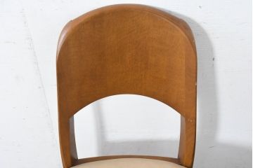 中古　シラカワ(shirakawa)　楢(ナラ)材　温かみを感じるデザインが魅力のダイニングチェア5脚セット(アームレスチェア、椅子、イス、バラ売り可能)(R-083728)