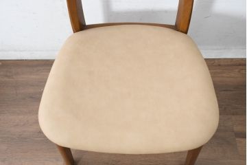 中古　シラカワ(shirakawa)　楢(ナラ)材　温かみを感じるデザインが魅力のダイニングチェア5脚セット(アームレスチェア、椅子、イス、バラ売り可能)(R-083728)
