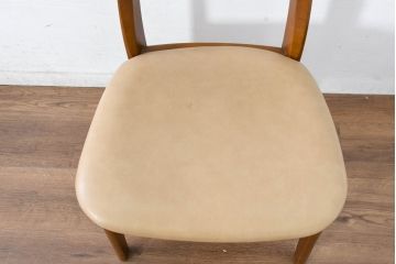中古　シラカワ(shirakawa)　楢(ナラ)材　温かみを感じるデザインが魅力のダイニングチェア5脚セット(アームレスチェア、椅子、イス、バラ売り可能)(R-083728)