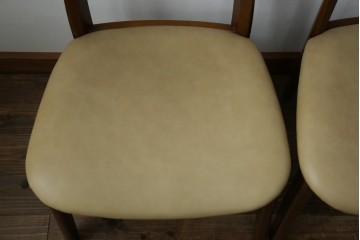 中古　シラカワ(shirakawa)　楢(ナラ)材　温かみを感じるデザインが魅力のダイニングチェア5脚セット　(R-083728)