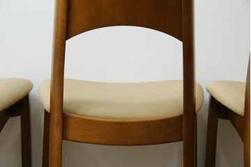 中古　シラカワ(shirakawa)　楢(ナラ)材　温かみを感じるデザインが魅力のダイニングチェア5脚セット　(R-083728)