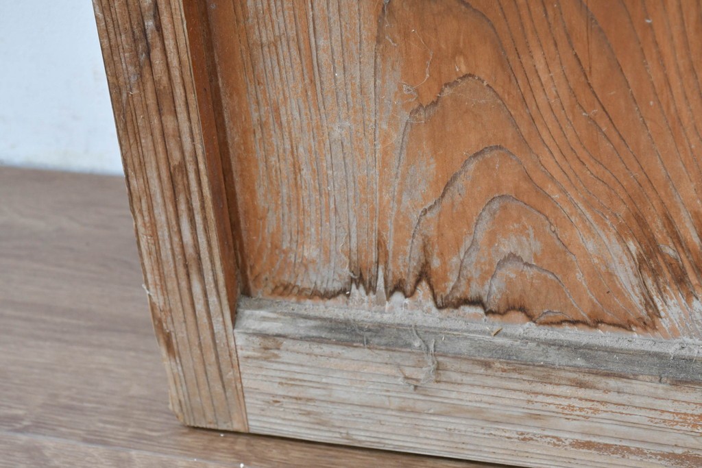 アンティーク建具　昭和初期　レトロデザインのガラス戸1枚　(R-083730)