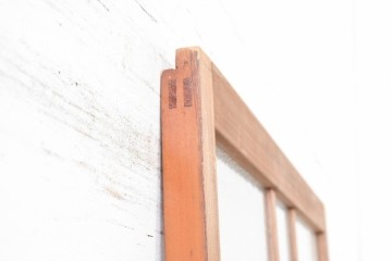 アンティーク建具　昭和初期　レトロデザインのガラス戸1枚　(R-083730)