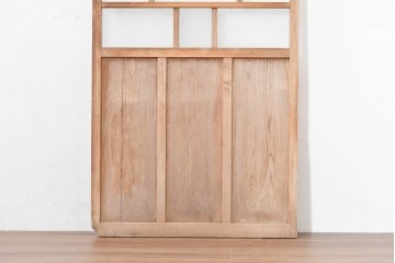 アンティーク建具　昭和初期　レトロデザインのガラス戸1枚　(R-083730)