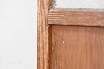 アンティーク建具　昭和初期　レトロデザインのガラス戸1枚　(R-083730)