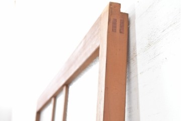 アンティーク建具　昭和初期　レトロデザインのガラス戸1枚　(R-083730)