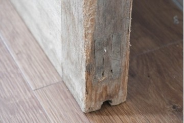 ヴィンテージ建具　昭和後期　高さ216㎝の背高サイズ!　シンプルなガラス戸1枚　(R-083732)