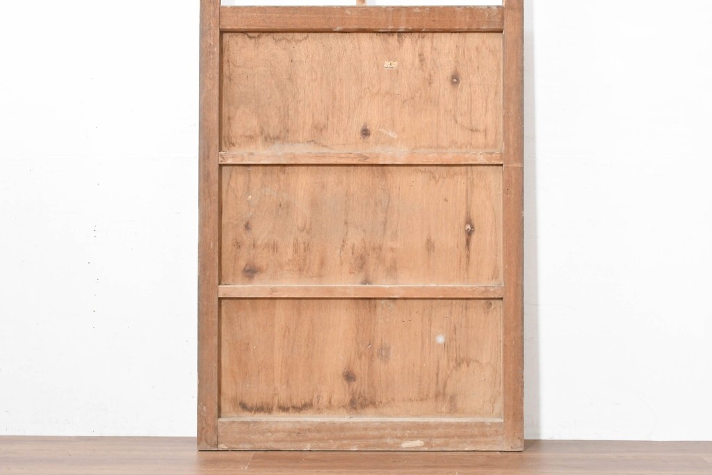 ヴィンテージ建具　昭和後期　高さ216㎝の背高サイズ!　シンプルなガラス戸1枚　(R-083732)